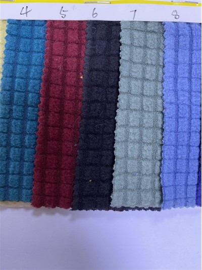 DG-LXF  提花格子搖粒絨  210g/m² 正面照